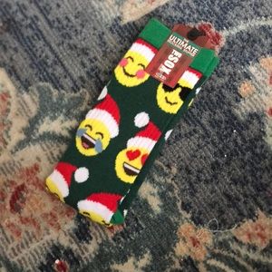 Emoji Printed Christmas Socks